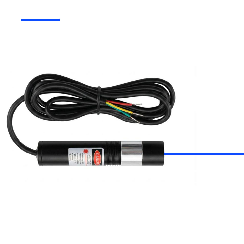 TTL modulation 445nm blue line laser alignment
